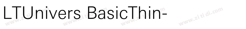 LTUnivers BasicThin字体转换
